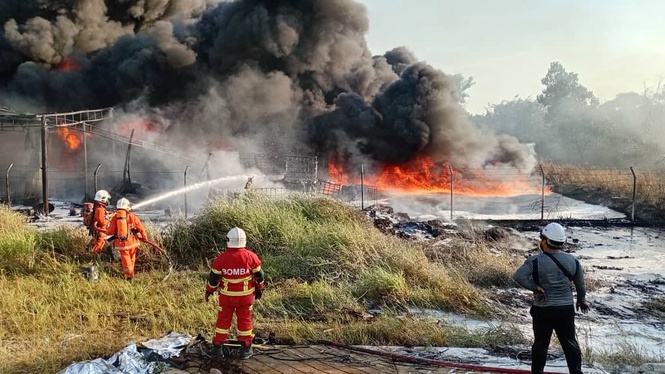 Fire at used oil storage site in Sipitang brought under control
