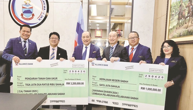 Sabah Ports Authority pays State RM1 million dividend
