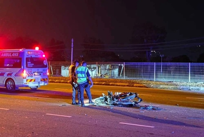 Dua penunggang motor maut nahas di Jalan UMS