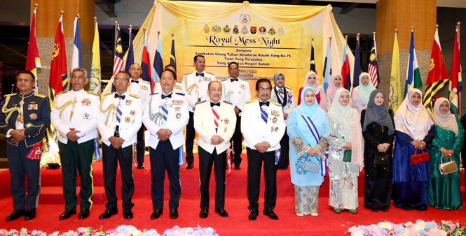 CM, wife attends Royal Mess Night for Sabah Governor’s 75th official birthday