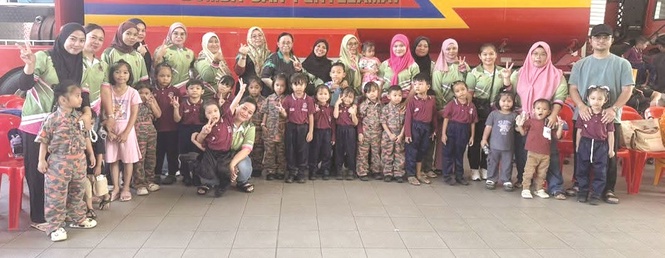 Program kesedaran keselamatan kebakaran untuk murid prasekolah
