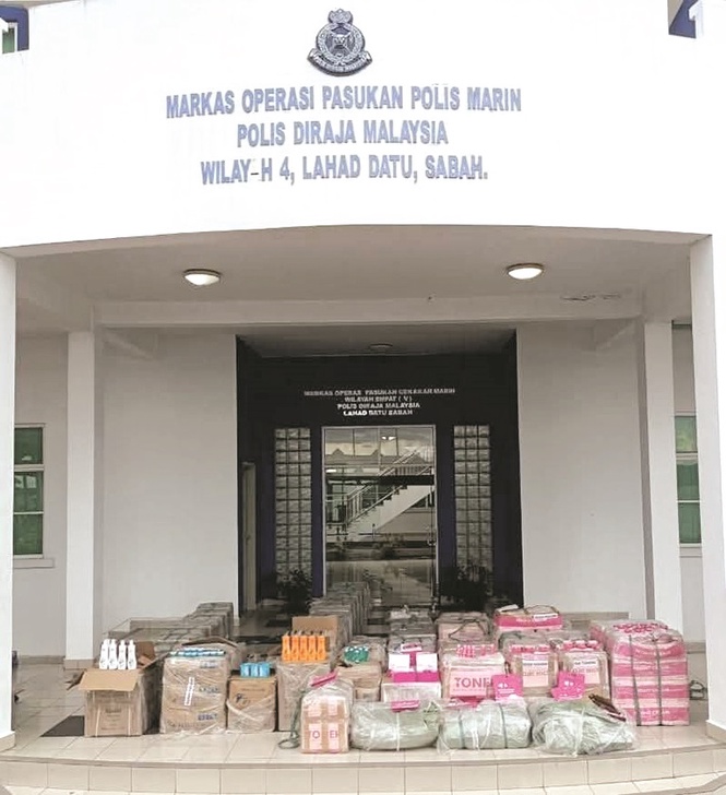 Foiled – cosmetics smuggling bid in Lahad Datu