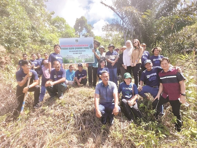 Kampung Kilimu folks plant 38 pine trees