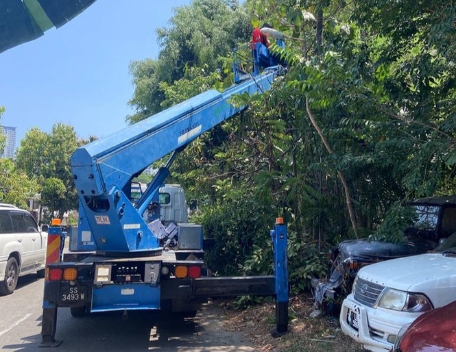DBKK pantau lampu jalan di Taman Likas Jaya dan Jalan Jesselton