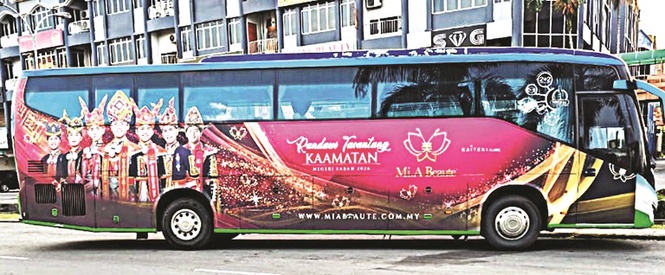 Bus livery promotes Randawi Tavantang Kaamatan