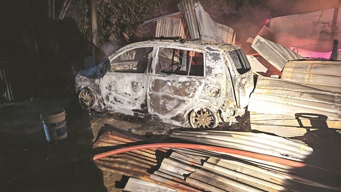 Three hurt in Tamparuli fire