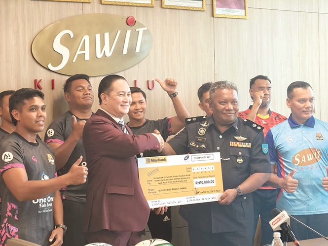 RM10k boost for Sabah police rugby team