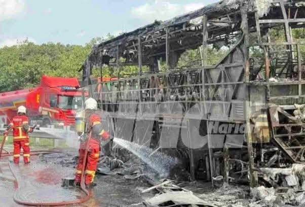 Bus fire