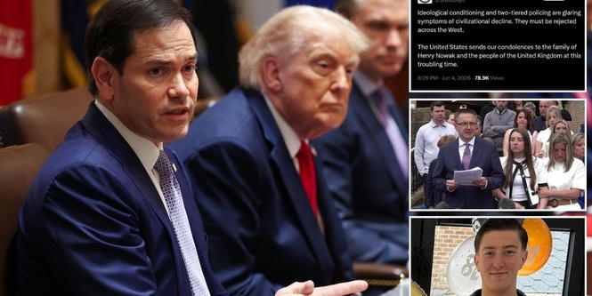 Donald Trump tells UK to 'reject two-tier policing' as US sends condolences to Henry Nowak's family