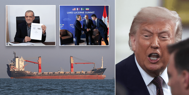 Raging Iranians storm out of peace talks after Donald Trump threatens to 'blow the s**t out of them'