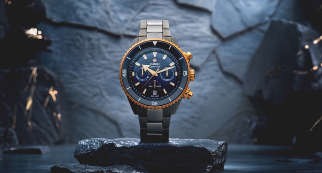 Image from: Rado Introduces Blue Captain Cook High-Tech Ceramic Chronograph