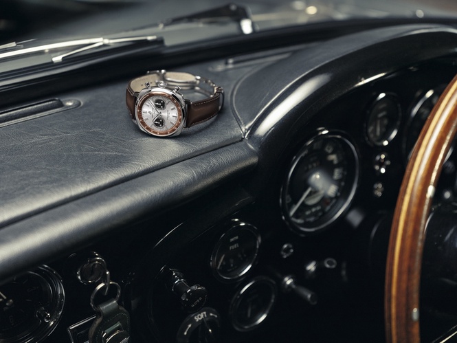 Image from: Breitling pays tribute to the Aston Martin DB5 with limited-edition Top Time collection