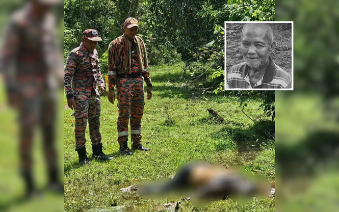 Image from: Warga emas hilang selepas bersarapan ditemui mati dalam paya