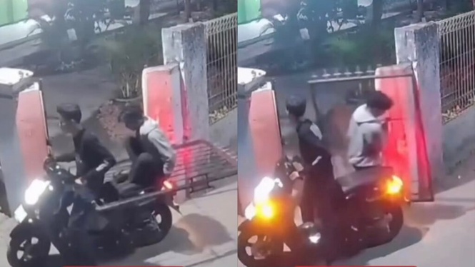 Image from: 2 remaja curi pintu pagar sekolah