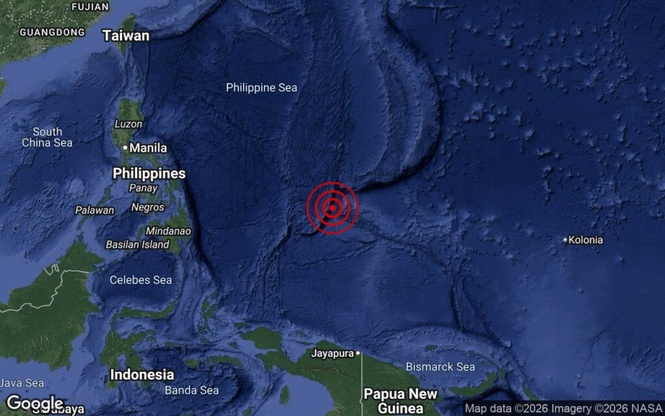 Image from: Lagi gempa bumi di Kepulauan Caroline Barat