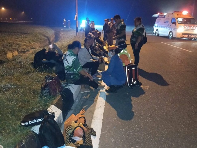Image from: 23 penumpang cedera bas terlibat nahas