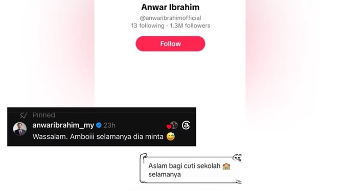 Image from: PM balas permintaan murid enam tahun minta ‘cuti sekolah selamanya’