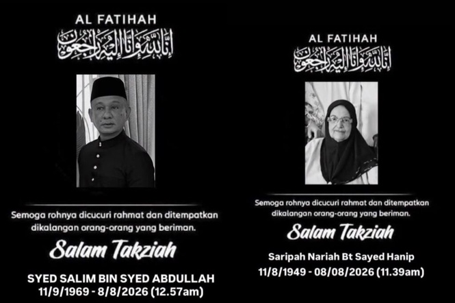 Image from: Ibu meninggal dunia selepas jenazah anak selesai dikebumi