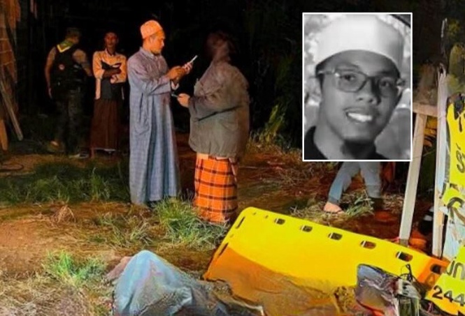 Image from: Pelajar tahfiz maut, motosikal rempuh tiang elektrik di Yala