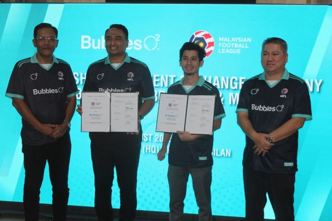 Image from: Bubbles O2 sambung kerjasama MFL tiga musim lagi bernilai RM 3.3 juta
