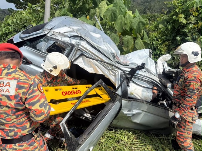 Image from: Dua warga asing maut, Proton X70 terbabas ketika dikejar polis