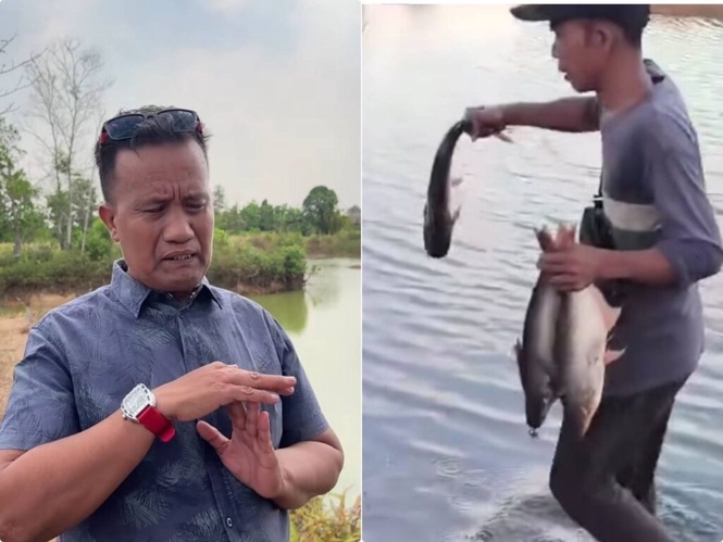 Image from: Penternak ikan rugi, helikopter ambil air kolam padam kebakaran hutan