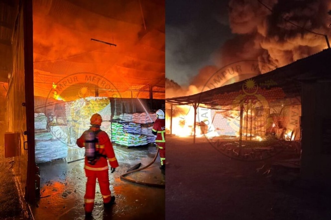Image from: Dua gudang bahan kimia pertanian musnah terbakar