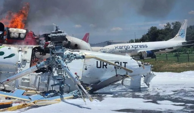 Image from: Helikopter terbakar: Semua penerbangan dari atau ke Subang ditangguhkan