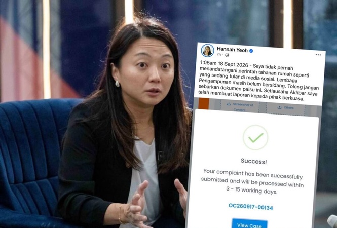 Image from: Hannah nafi tandatangan dokumen tular perintah tahanan rumah Najib