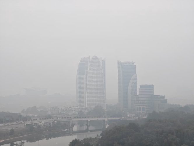 Image from: Jerebu teruk di Putrajaya, buka tingkap bau asap