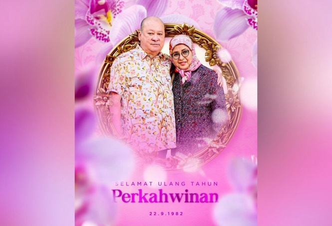 Image from: Sultan Ibrahim, Raja Zarith Sofiah rai ulang tahun perkahwinan ke-44