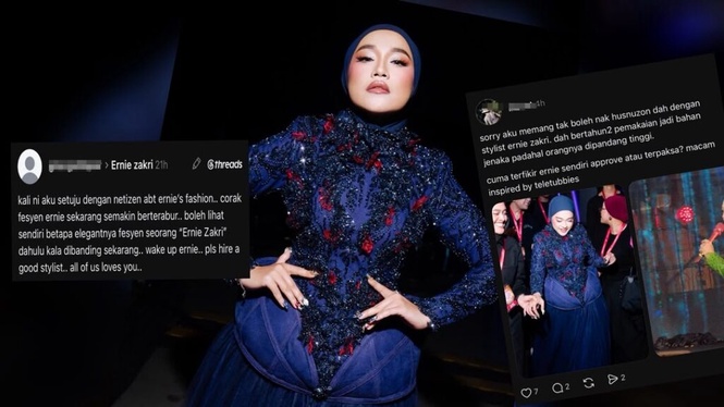 Image from: Sakit mata tengok fesyen Ernie Zakri