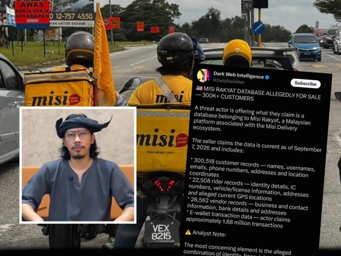 Image from: Misi siasat dakwaan kebocoran data lebih 300,000 pelanggan