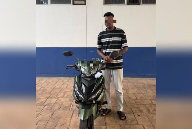 Image from: Polis trafik patah tangan dirempuh penunggang motosikal