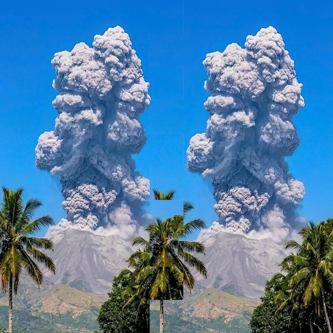 Image from: 6 gunung berapi Indonesia meletus serentak