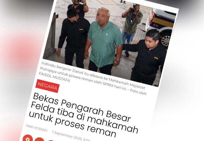 Image from: Tiada lagi baju lokap jingga, tangan bergari di Mahkamah Putrajaya hari ini