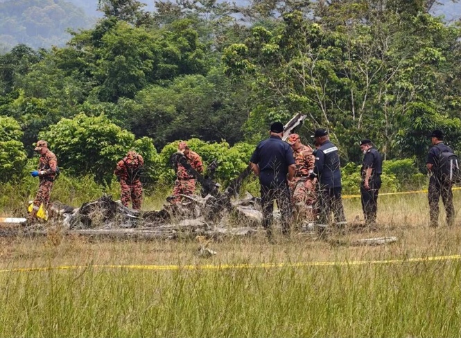 Image from: JBPM, PDRM guna kepakaran kenal pasti cebisan mangsa nahas helikopter