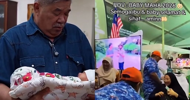 Image from: Mohamad teruja bertemu ‘Baby MAHA’