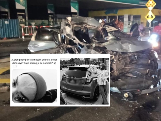 Image from: Kemalangan maut: Nampak tak ‘ulat’ dekat dahi saya – Mangsa