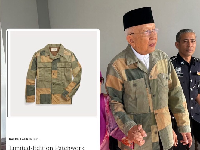 Image from: Jaket RRL Rais Yatim di mahkamah curi perhatian
