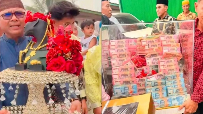 Image from: Pengantin perempuan beruntung terima mas kahwin lebih RM113,000
