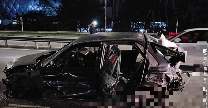 Image from: Dua maut, lima cedera nahas dua kereta