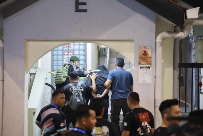 Image from: Suspek bunuh isteri dibawa ke lokasi kejadian