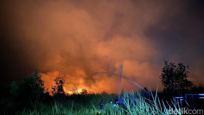 Image from: Universiti Indonesia dikepung kebakaran hutan, 2 rumah hangus