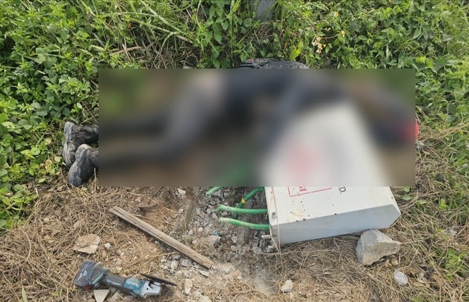 Image from: Mayat lelaki bawah tiang elektrik