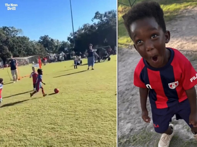 Image from: Polis dipanggil ‘sekat’ budak 3 tahun berbakat main liga bola