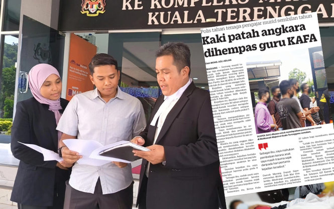 Image from: Remaja patah kaki dikasari guru KAFA terima ganti rugi RM47,000