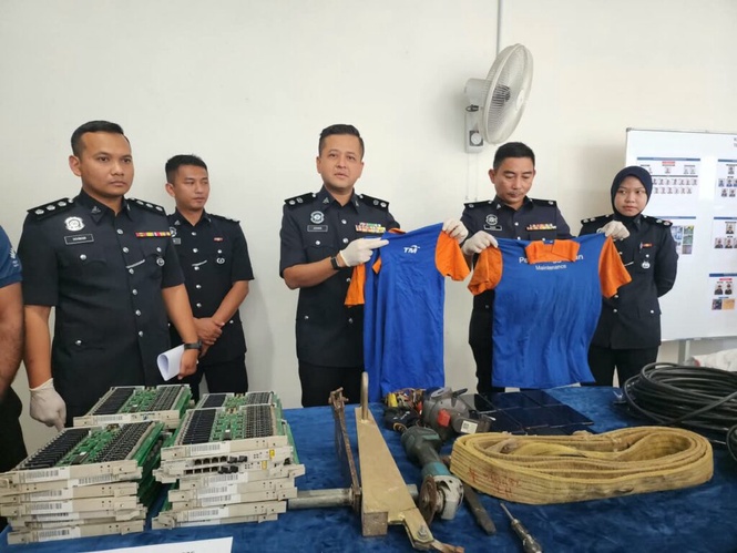 Image from: 47 pencuri kabel tumpas, penyamaran pekerja telco terbongkar