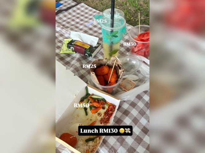 Image from: ‘Harga makanan di F1, kalau tengok RM130 tu baru BHD12.07’