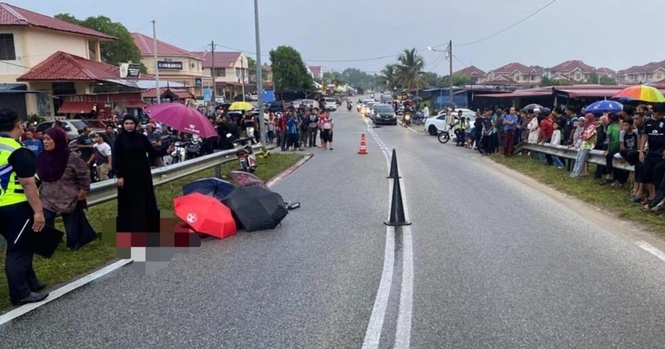Image from: Pelajar tingkatan 4 maut dalam kemalangan 3 motosikal